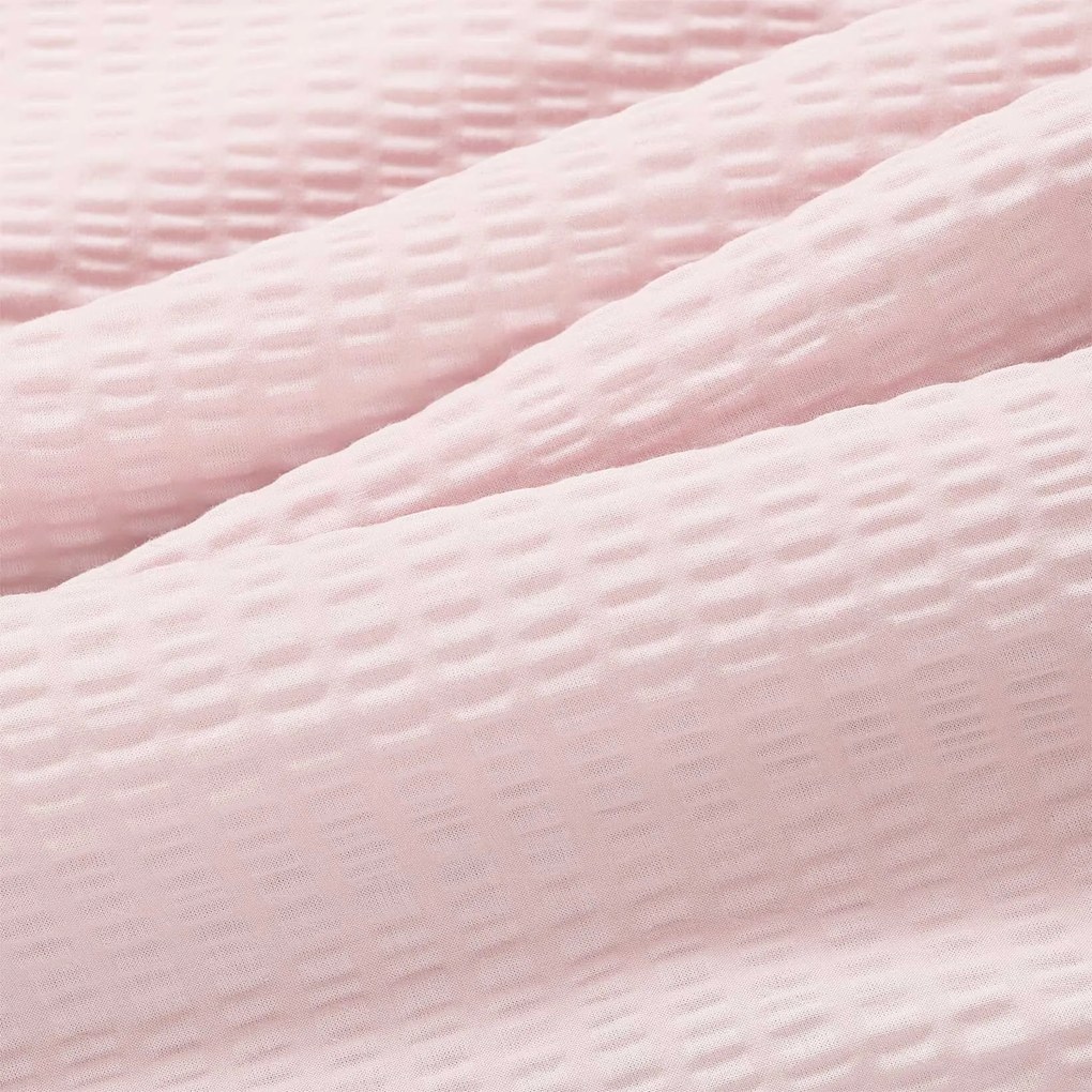Goldea krepp ágyneműhuzat - púderrózsaszín 140 x 200 és 70 x 90 cm