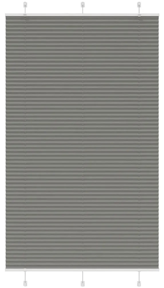 pliszírozott redőny antracit 120x200 cm szövetszélesség 119,4cm