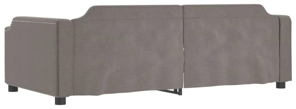 tópszínű szövet kanapéágy 90 x 200 cm