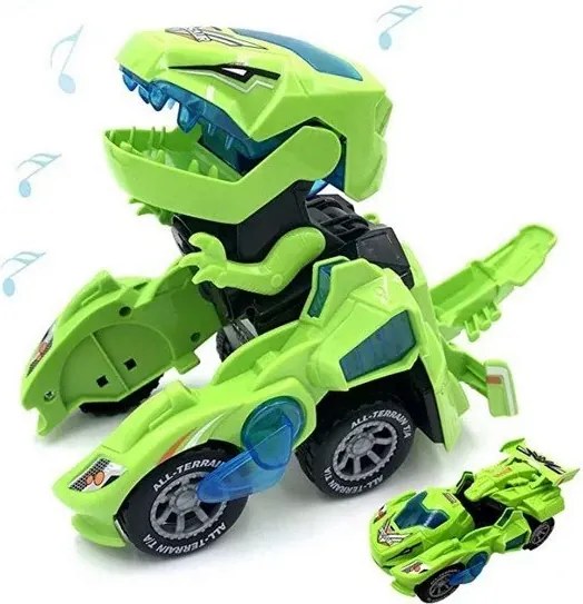 Zaparkorun DYNOCAR autóvá alakítható dinoszaurusz LED-del - Kék