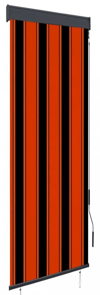 narancssárga és barna kültéri roló 60 x 250 cm