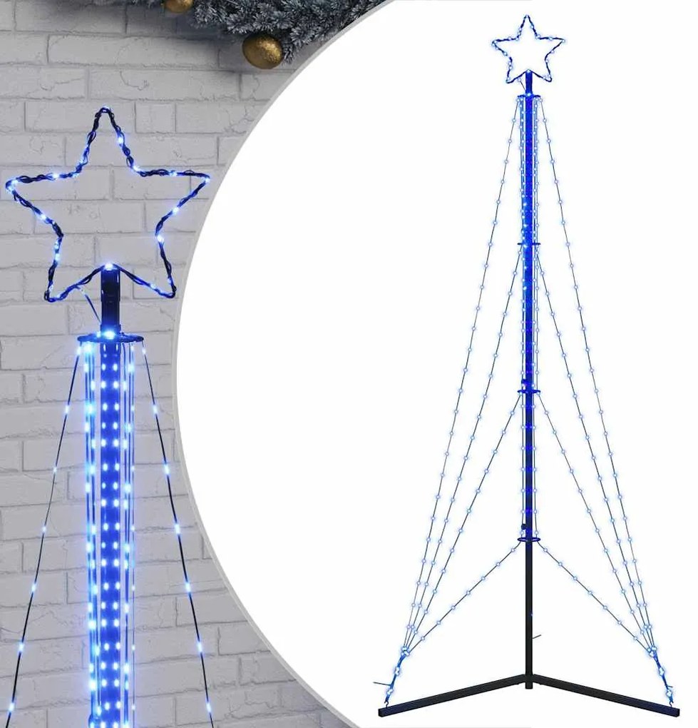 kék LED karácsonyfa 483 LED 240 cm