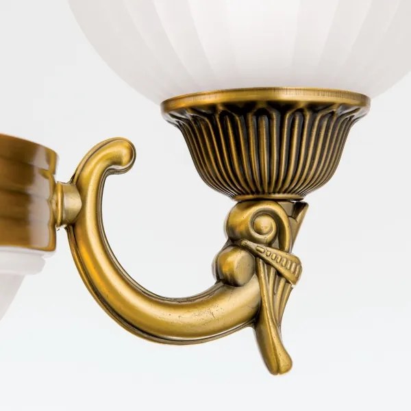 Orion LU 1689/3+3 - Csillár láncon ROCCA 6xE27/60W/230V átm. 64 cm bronz/fehér