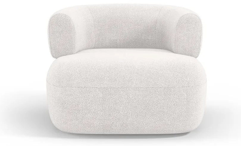 Fehér buklé fotel Jenny – Micadoni Home