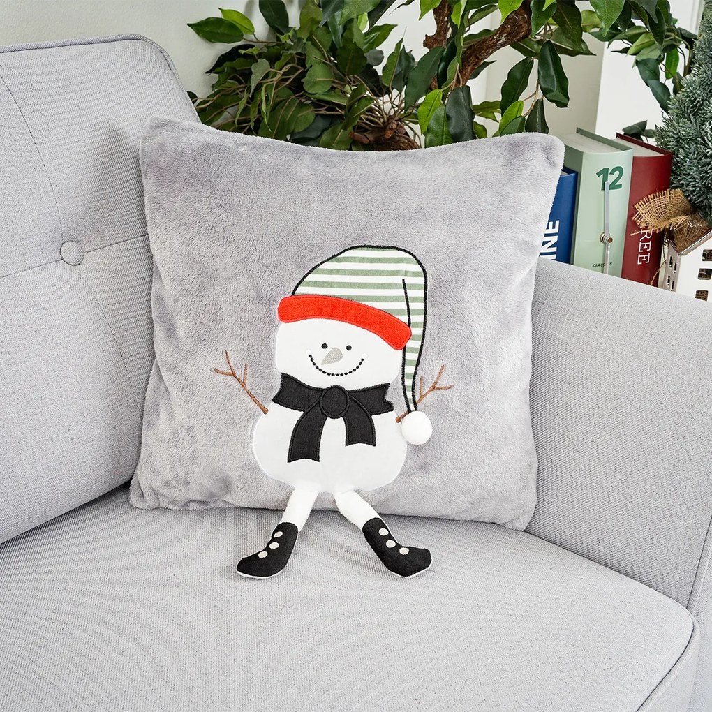 4Home Frosty Snowman karácsonyi párnahuzat, 40 x 40 cm