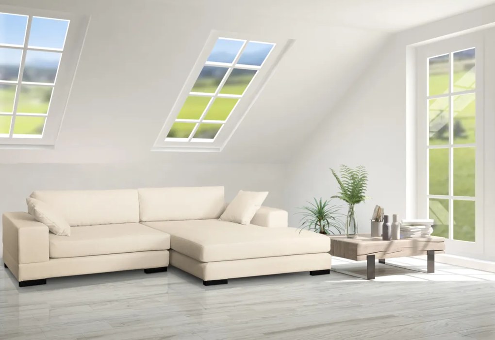 JANKO sarok ülőgarnitúra, 274x80x179, portland 90, jobb