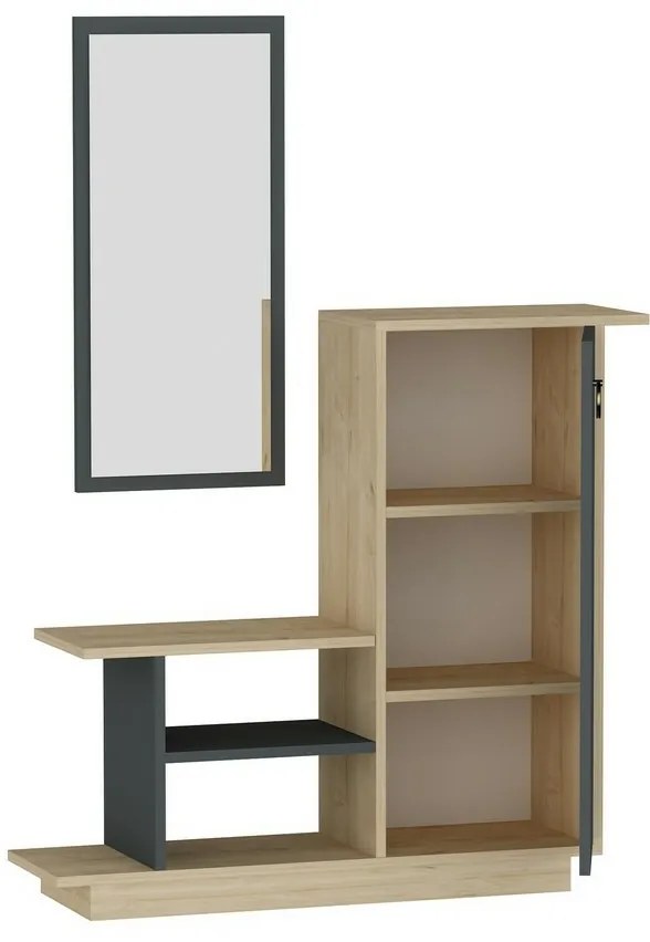 Asia Oak és Anthracite előszobai szett