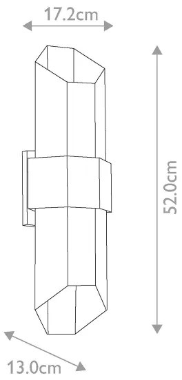 Quoizel QZ-CHASM-L-BKW - LED Kültéri lámpa CHASM 2xLED/9,5W/230V IP44