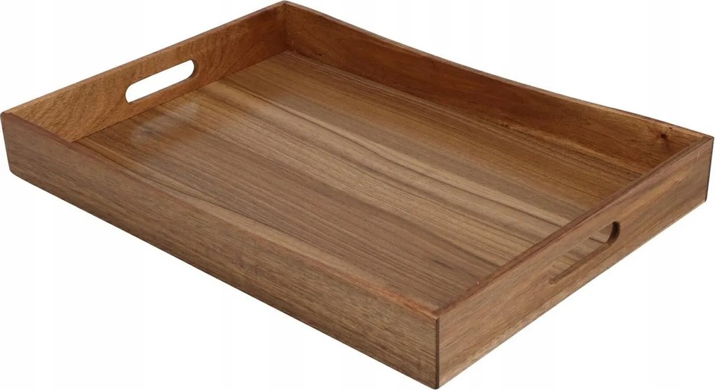 Tálaló tálca 50x35 cm Fa akác Pincér reggeliző