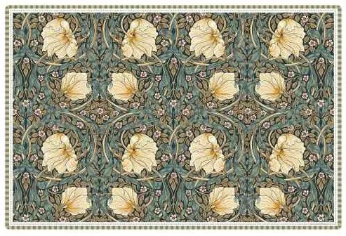Műanyag tányéralátét 45x30cm, William Morris Black