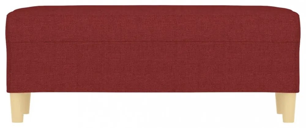 bordó szövet pad 100 x 35 x 41 cm