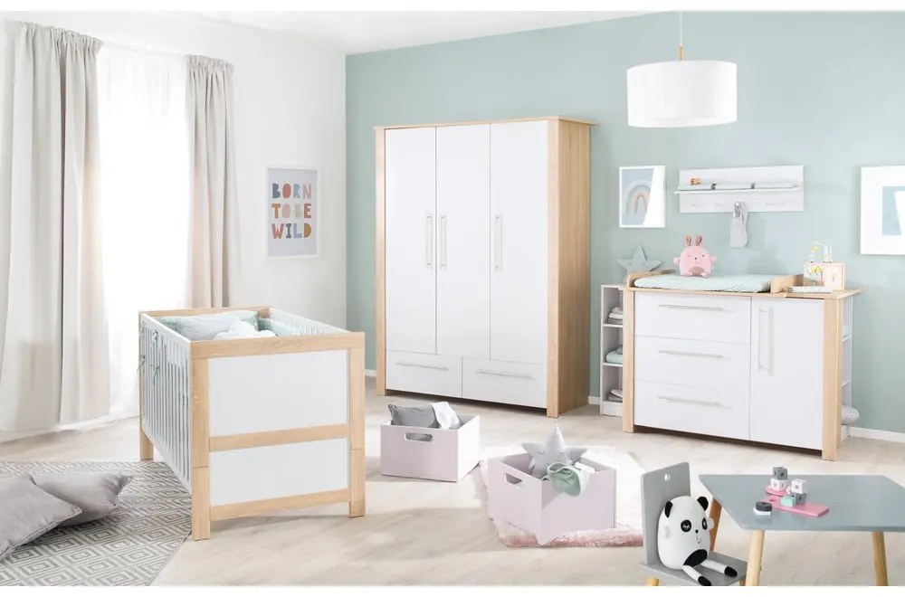 Világosszürke fali gyerek fogas Maren 2 – Roba