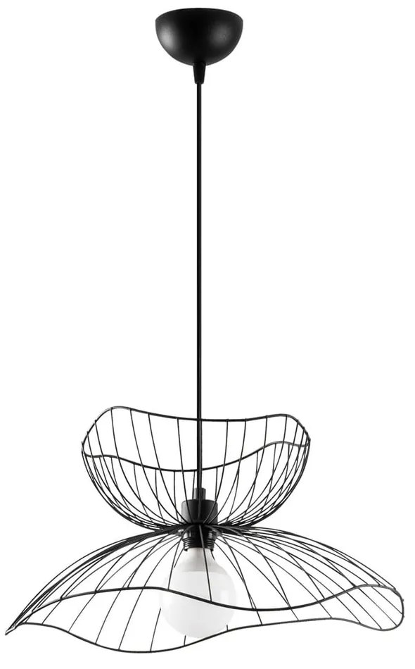 Fekete függőlámpa fém búrával ø 50 cm Farac – Opviq lights
