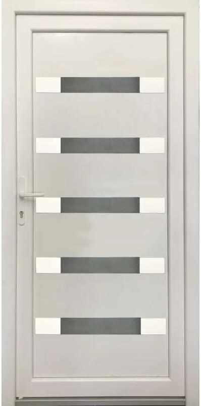 Hidas műanyag Bejárati ajtó 98x208cm - fehér