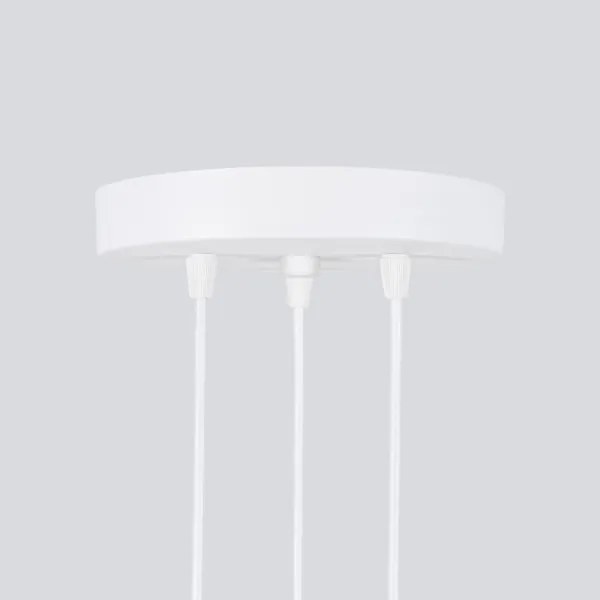 Sollux SL.1538 - Csillár zsinóron KARBON 3xGU10/10W/230V fehér