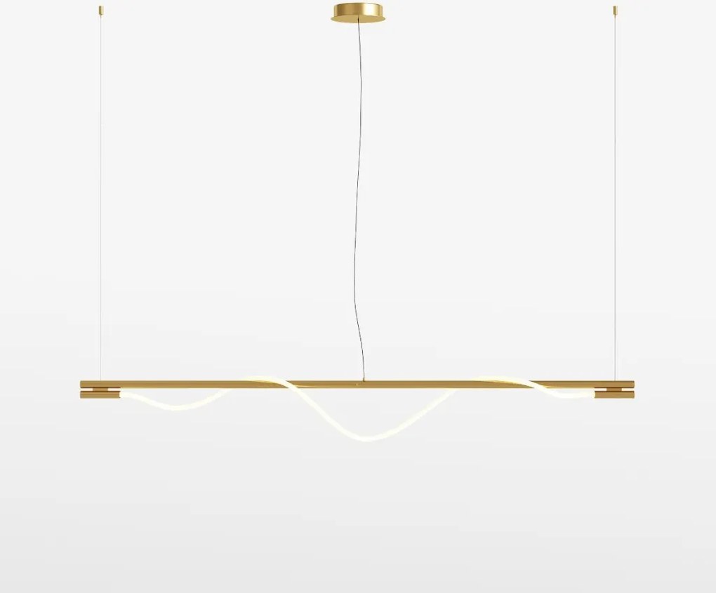 MAYTONI MOD166PL-L20G3K TAU Modern Led Függesztett Lámpa Fehér, Arany LED IP20