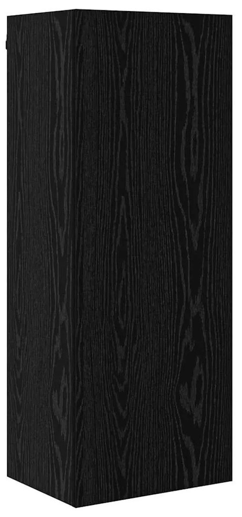 TV falit kabinet szett 5 pcs Musta tammi Faanyag