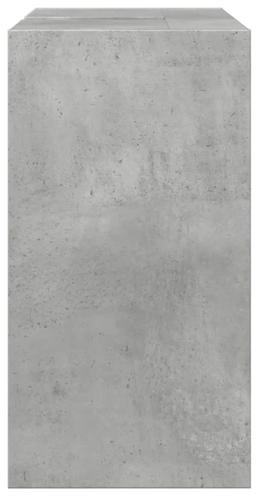 betonszürke szerelt fa mosdószekrény 63 x 29 x 55 cm