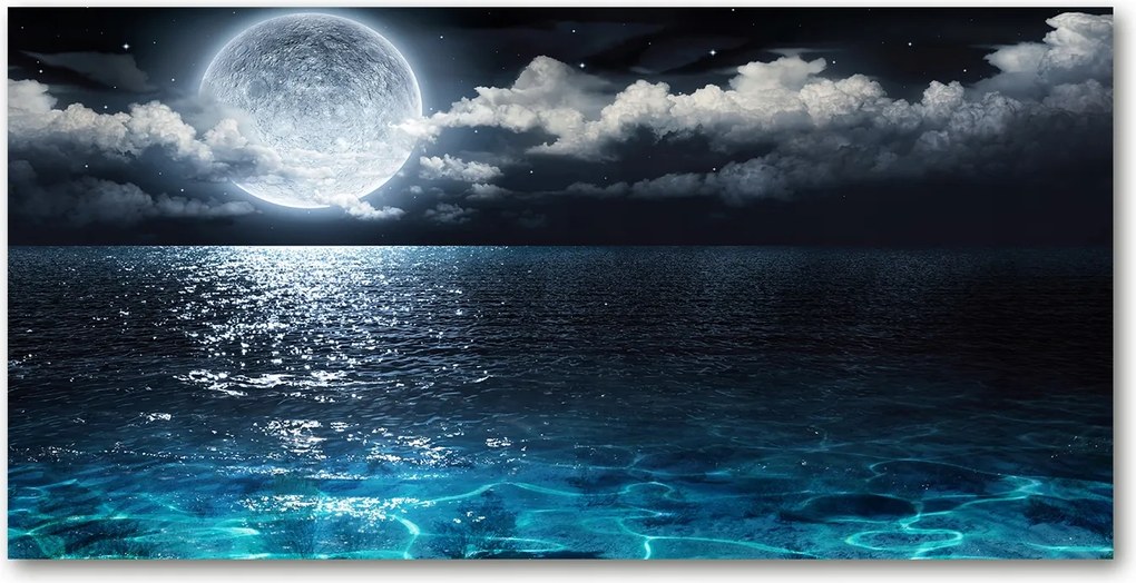 Fotótapéta üvegfalra Telihold 140x70