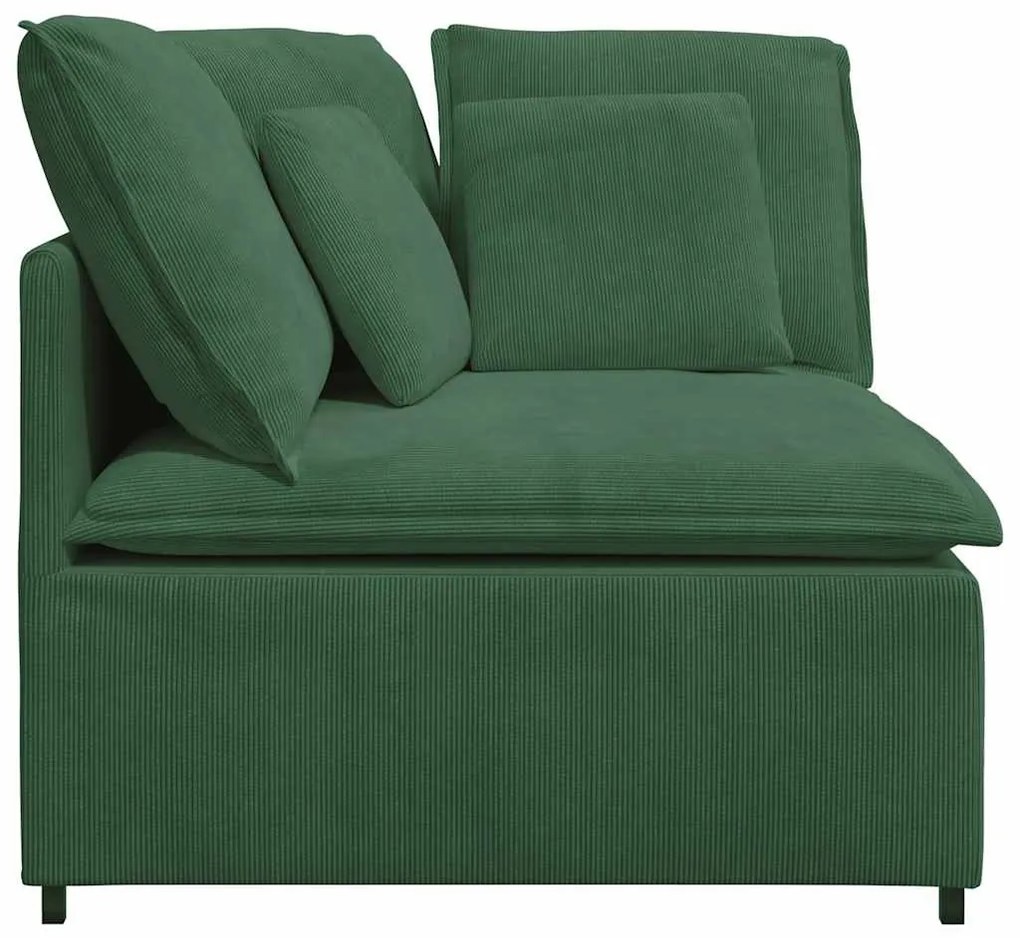 dzsungel zöld moduláris kanapé sarokmodul párnákkal 100 cm
