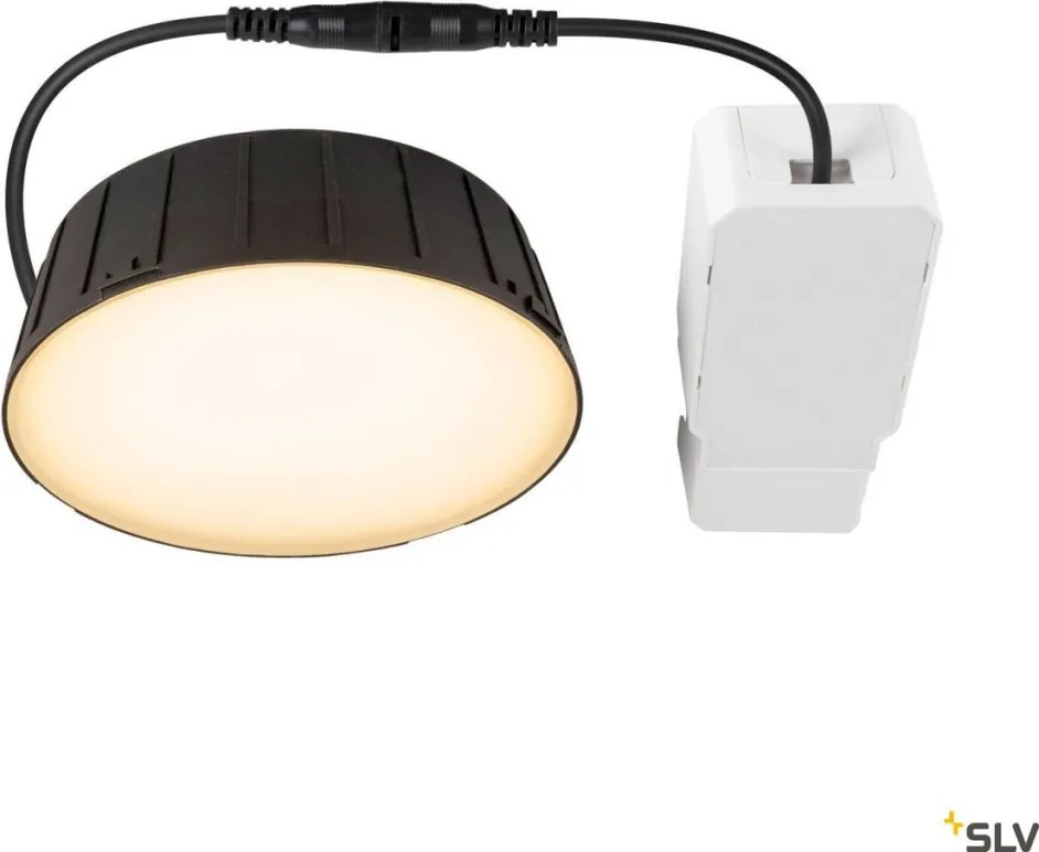 SLV 1007509 DOWNLIGHT Kültéri Mennyezetbe Építhető Lámpa Fekete LED IP54