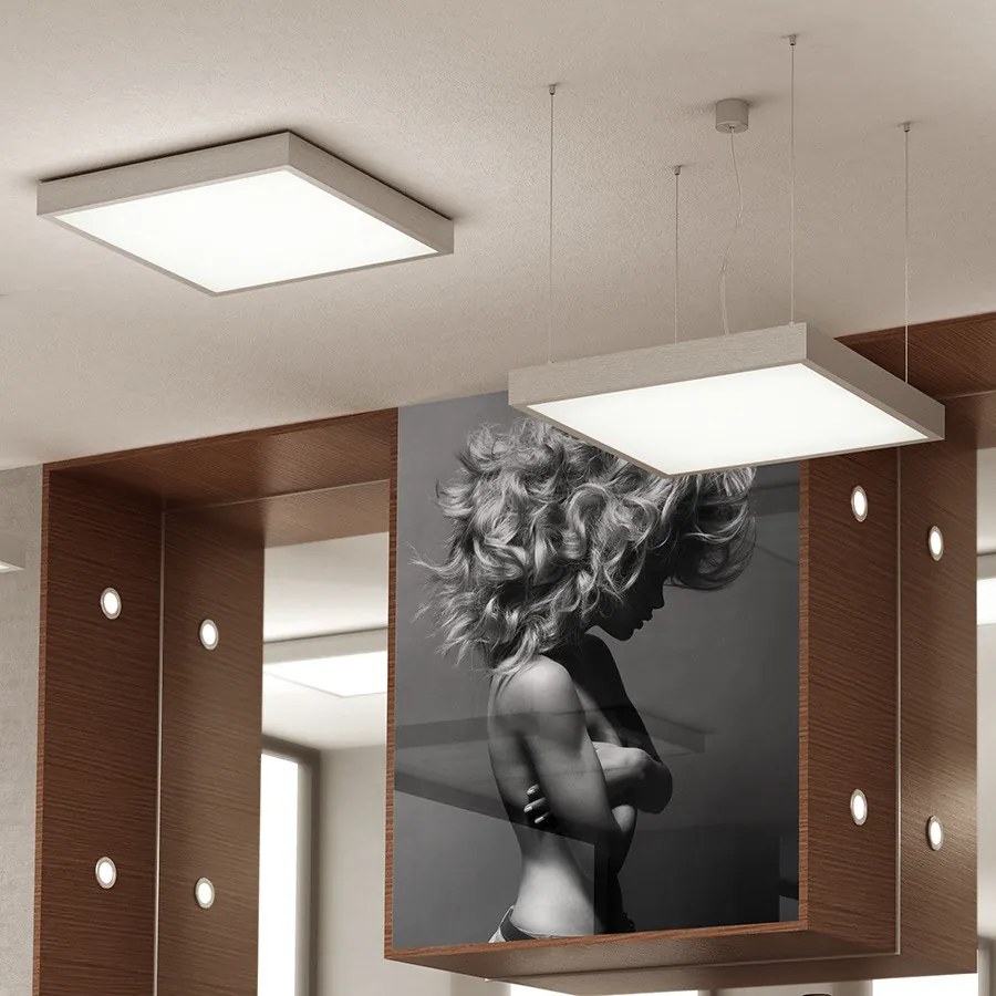 RENDL R13714 STRUCTURAL Modern Led Függesztett Lámpa Szálcsiszolt Alumínium IP20