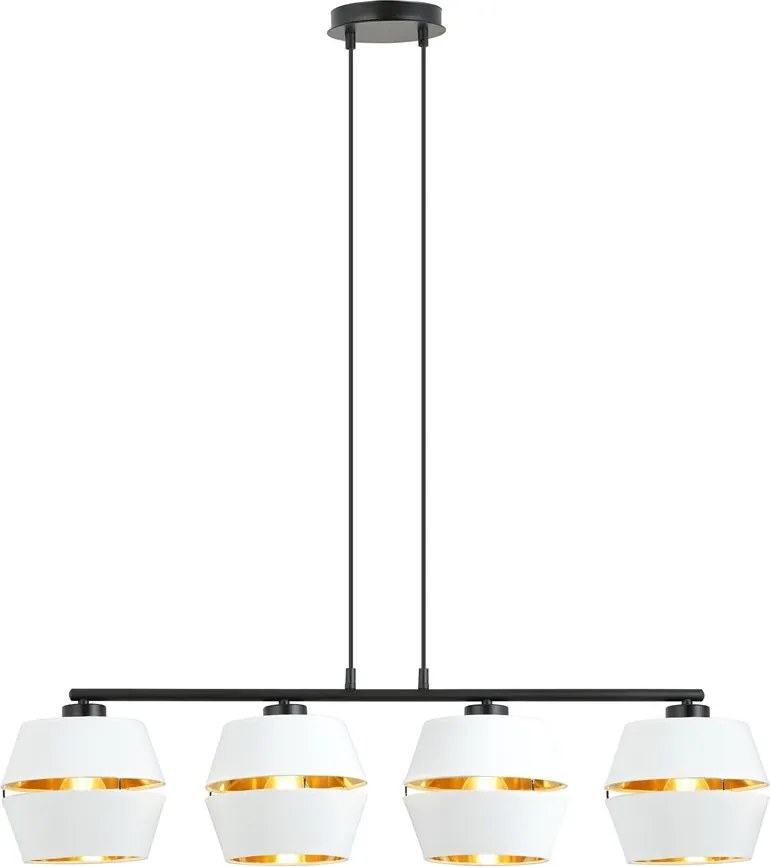 Emibig modern függeszték piano fehér fekete arany emi1182/4
