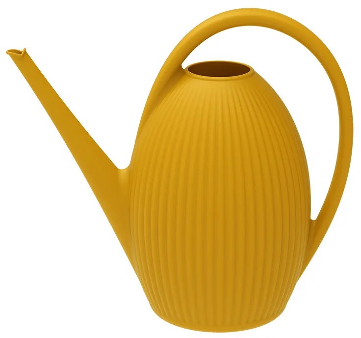 Műanyag bordázott locsolókanna, 9,6 literes, sárga