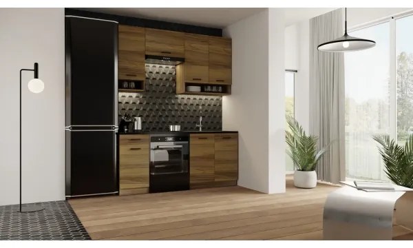 JUNE 180 cm-es konyhabútor, tölgy