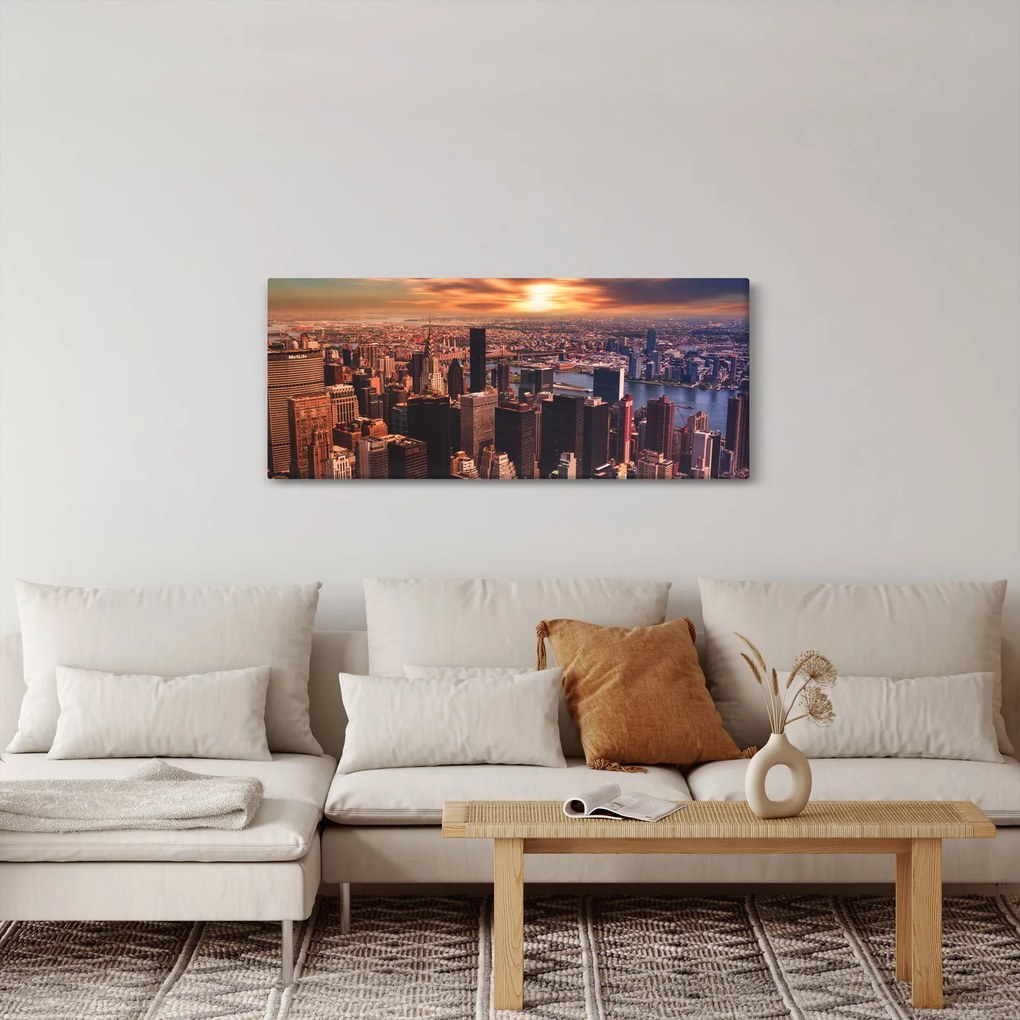 Kép - kilátás a metropoliszra (120x50 cm)