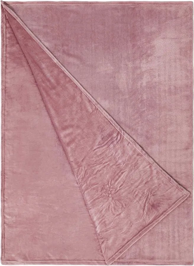 LAZY DAYS polár takaró, rózsaszín 200 x 150cm