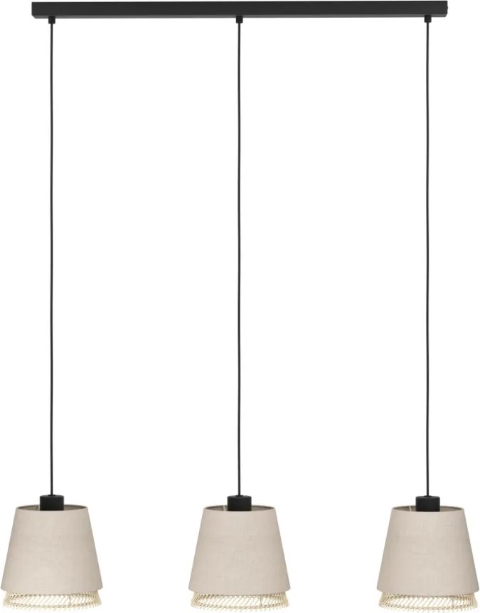 EGLO 43976 TABLEY Modern Led Függesztett Lámpa Bézs, Barna, Fekete E27 IP20
