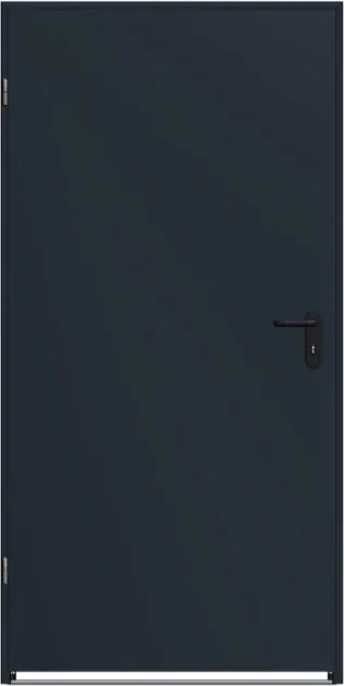 Kültéri acél ajtó tokkal 80x200cm antracit tömör