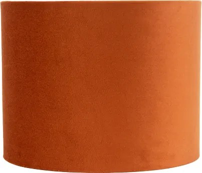 Szövet lámpaernyő narancssárga, arany belsővel 18/18/14