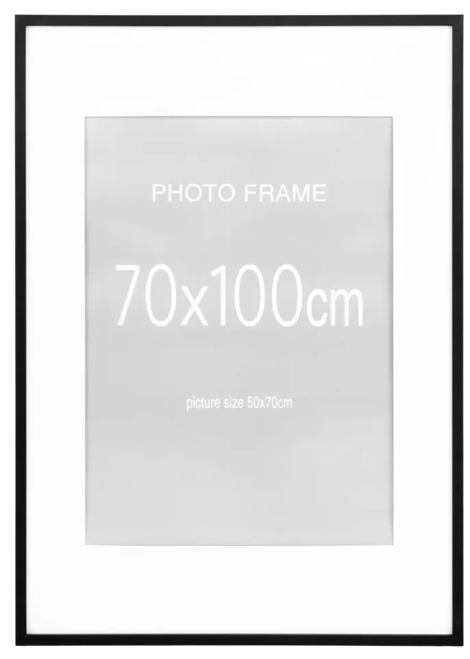 Marbella képkeret szett, 7 db fekete és 8 db natúr 70X100 cm
