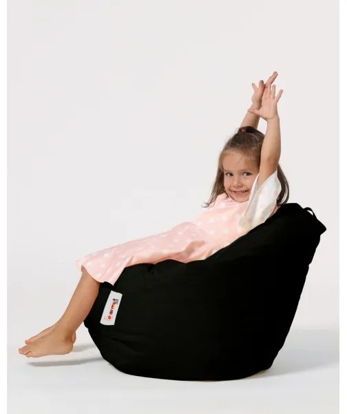 Babzsák 60x60 cm fekete