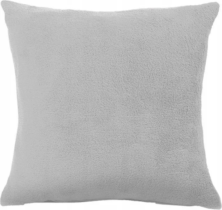 Dekoratív párnahuzat 40x40 szürke mikroszálas