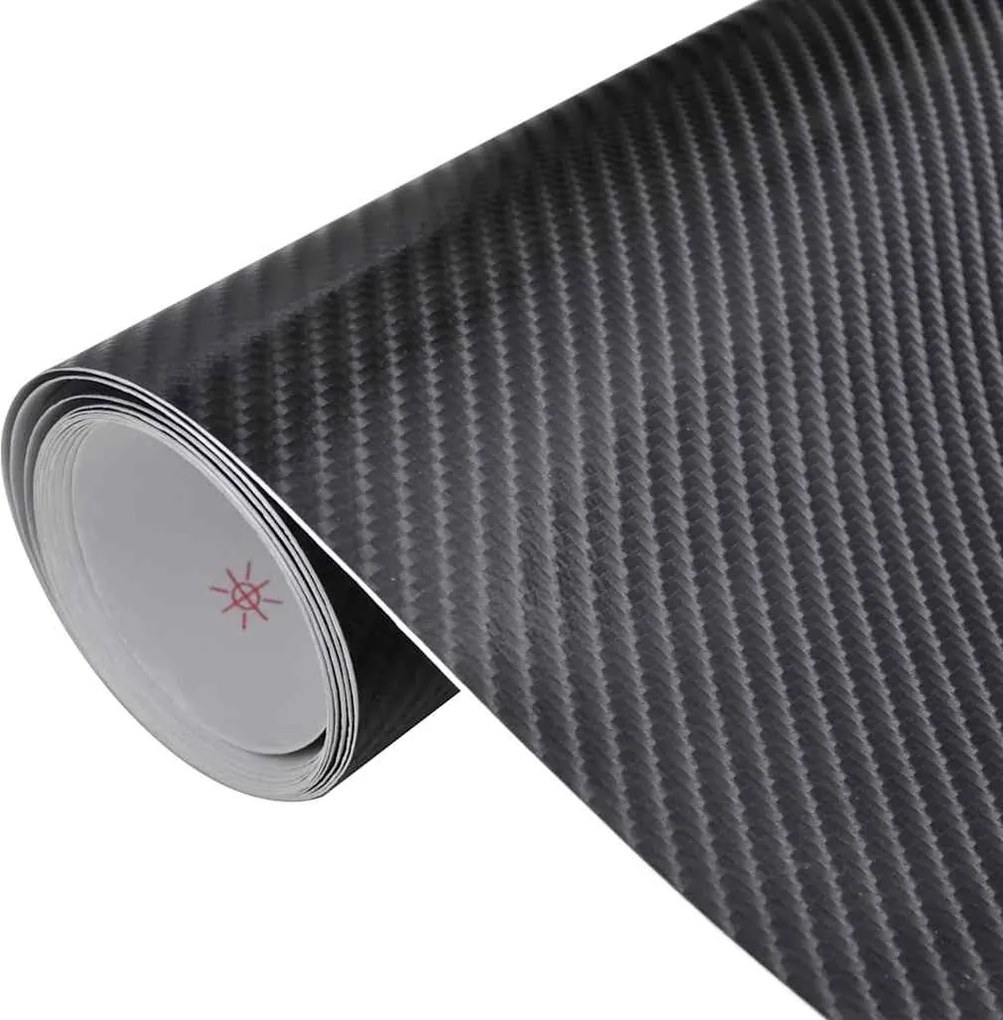 vidaXL 4D-s fekete autófólia 100 x 150 cm