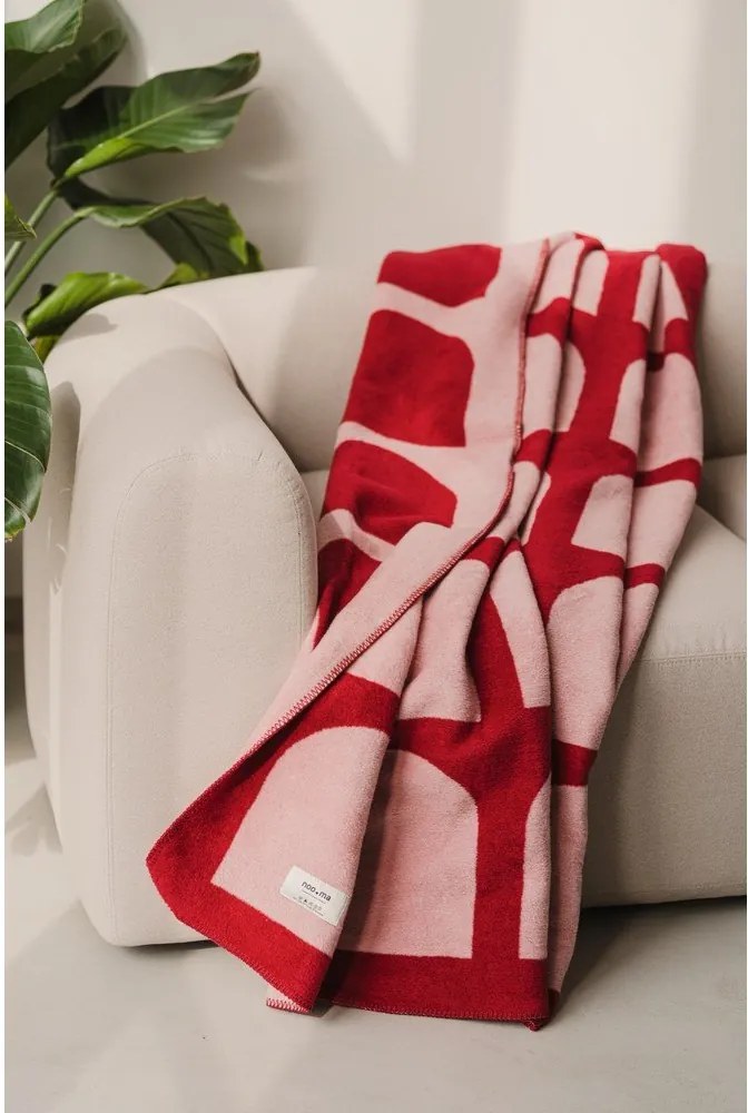 Piros-rózsaszín takaró 150x200 cm Gilli – noo.ma