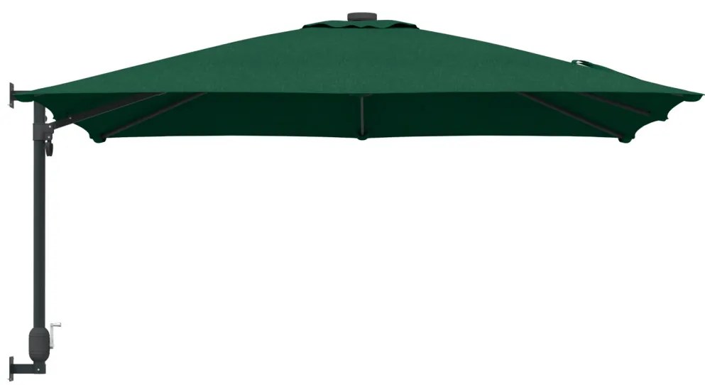 Teraszernyő Zöld Poliészter 300 cm x 300 cm Összecsukható