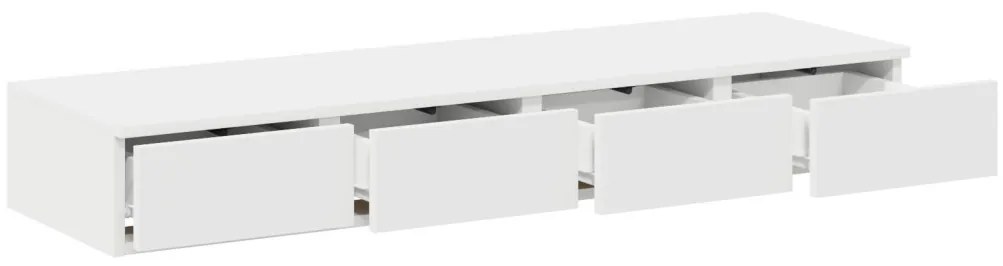 Ágyfiókok fiókkal Fehér 120 x 36.5 x 16.5 cm Faanyag