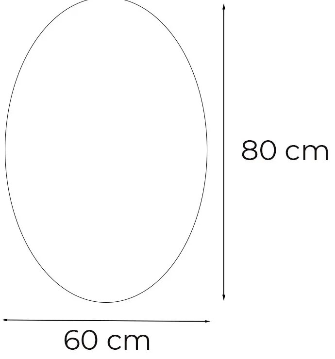 Dea 60 tükör led világítással 60x80 cm