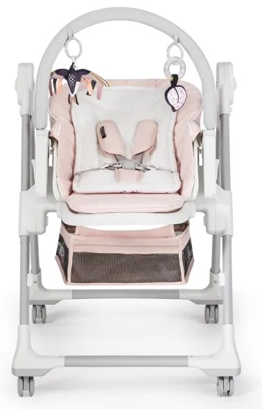 KINDERKRAFT - Gyermek etetőszék 2in1 LASTREE rózsaszín/fehér