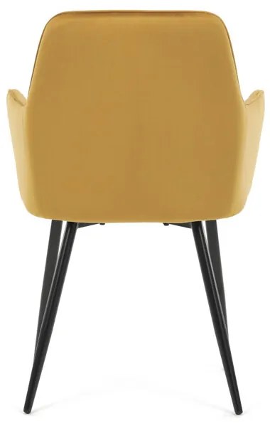 Sárga Bársony Étkezőszék. DCH-215 YEL4