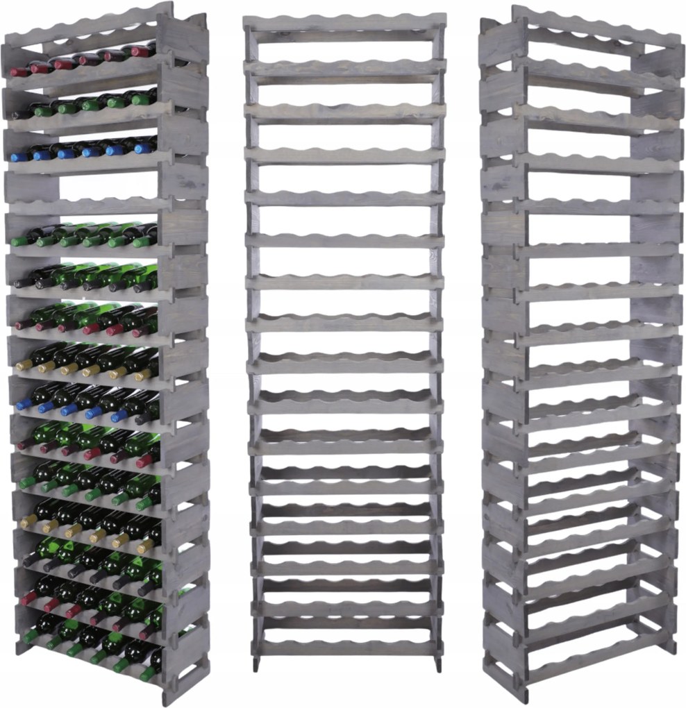 Bortartó állvány moduláris palacktartó 16x6 építs, mint az impregnáló kockák