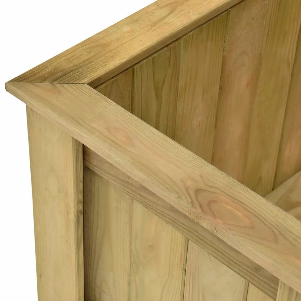 impregnált fenyőfa magaságyás 196 x 50 x 100 cm