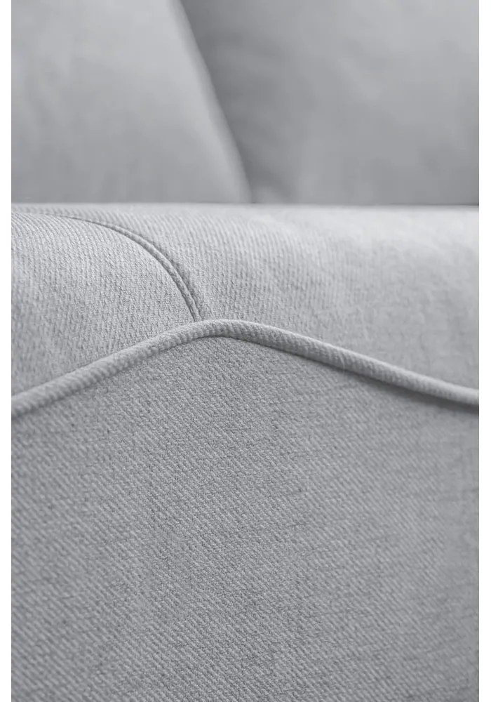 Világosszürke kinyitható sarokkanapé (variálható) Homely Tommy – Miuform