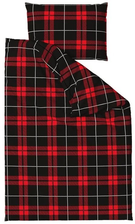 ALBURY piros mikroszálas ágyneműhuzat Ágyneműhuzat mérete: 2 db 70 x 90 cm | 200 x 220 cm