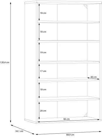 ETON cipőszekrény, artisan tölgy
