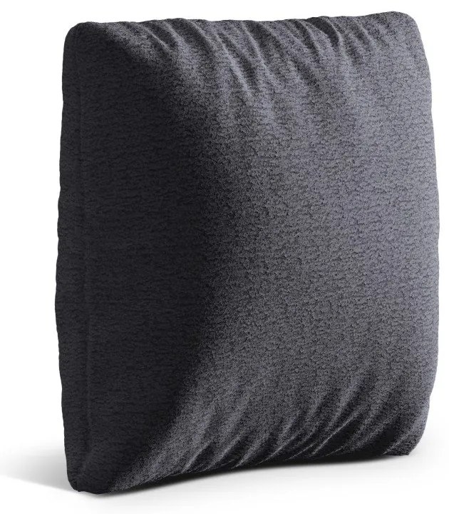 Sötétszürke buklé párna kanapéra Kemi – Cosmopolitan Design